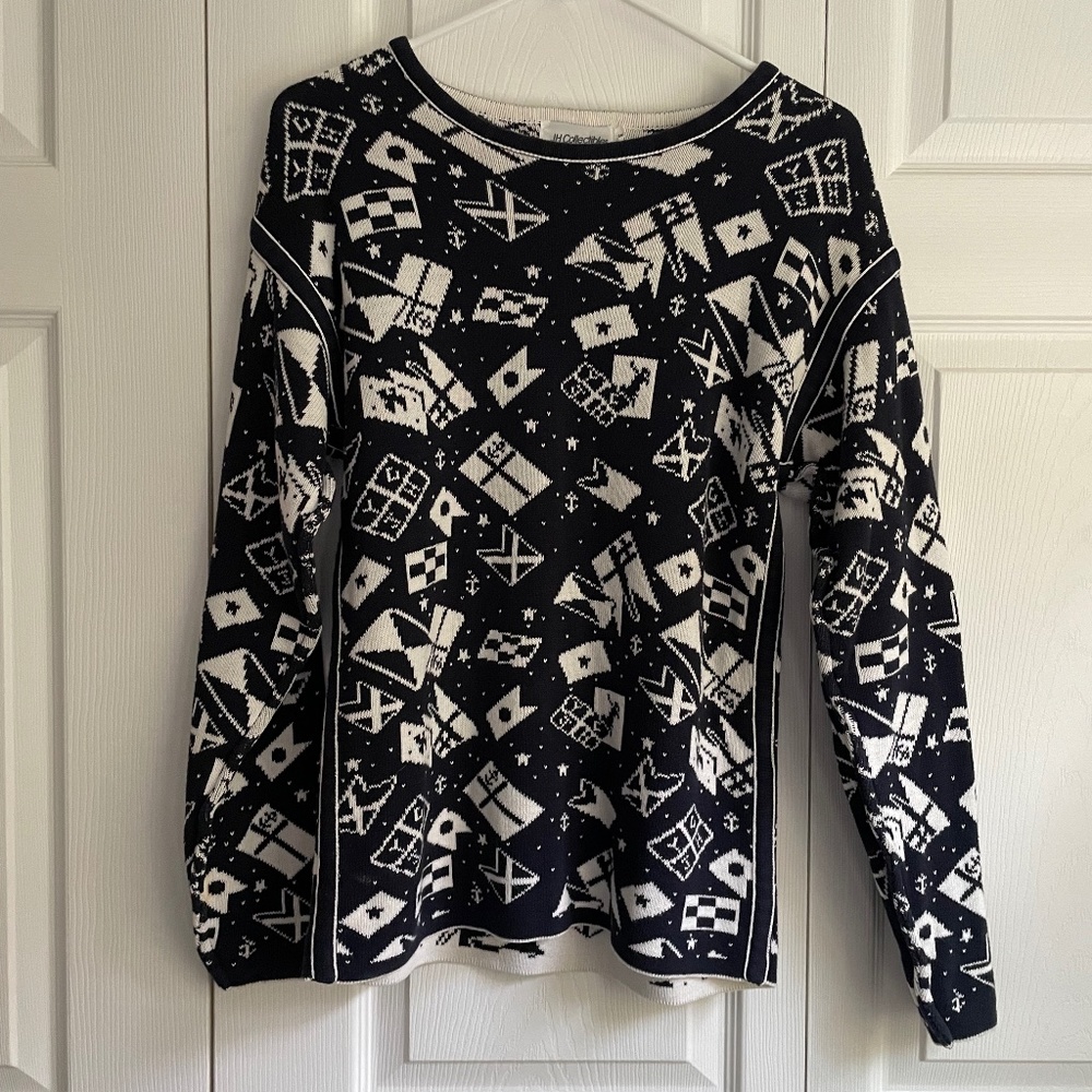 Vintage Nautical Flag Sweater - JH Collectibles
